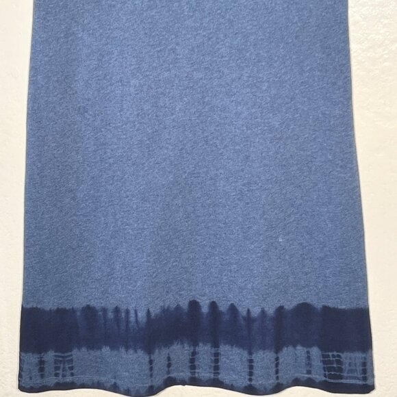 Pure Jill Blue PJ Tie-Dye Sleeveless Midi Leisure Dress XS 100% Cotton Casual - Picture 4 of 11